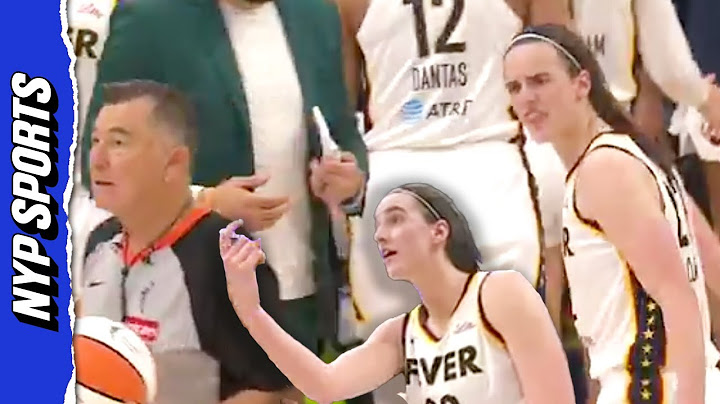 Caitlin Clark has to be HELD BACK in heated moment with ref