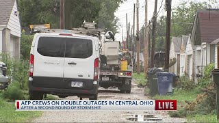 AEP crews work to restore power after second round of storms hit Ohio