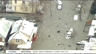 Repair work continues overnight water main break causes flooding in SW Detroit neighborhood