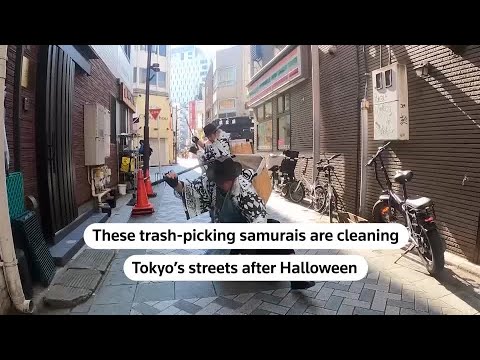 Tokyo's trash-picking samurais keep streets clean