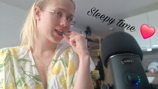wet mouth/tongue sounds - tongue flutters, gum chewing, tongue brushing