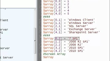 Многомерные массивы в Windows PowerShell 2.0