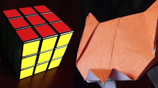 ORIGAMI RUBIK'S CUBE STOP MOTION!