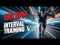 190BPM 인터벌 템포 러닝 달리기 EDM 43분 고강도 운동 에너지노래 VOL.2 (190BPM  EDM interval training Running hard workout)