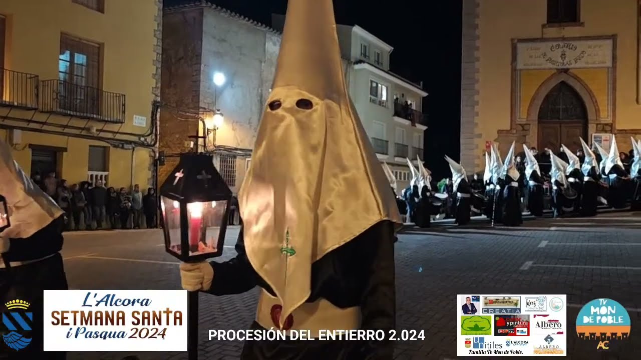 PROCESION DEL ENTIERRO, Llegada del sepulcro ( Alcora 29/03/2024)