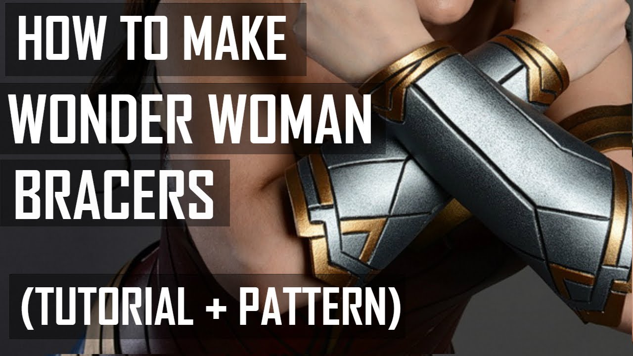 How to make Wonder Woman bracer (tutorial) - YouTube