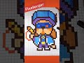 Brawl Stars Ronin Ruffs Pixel Art How to Draw Как нарисовать Ронина Гавса из игры Бравл Старс