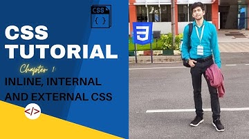 CSS TUTORIAL 2024 : INLINE , INTERNAL & EXTERNAL CSS 🔥| Chapter 1 : Intro For Beginners