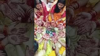 तीज पर्व हरतालिका तीज likh di mehndi se sajna ka nam teej status trending vlog minivlog ??