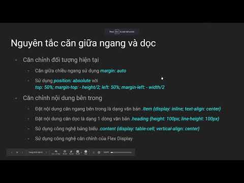 Tự Học HTML & CSS - Bài 20  Lý thuyết căn gióng trong CSS Alignment