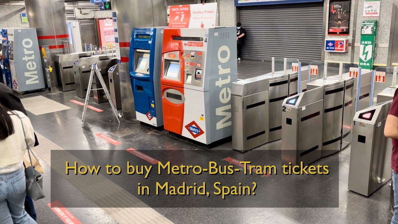 How to buy Metro-Bus-Tram tickets in Madrid, Spain?