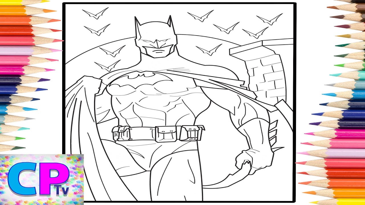 Batman coloring pages for kids - Batman Kids Coloring Pages