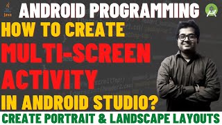 Create Portrait & Landscape Layouts in Android Studio | Create Separate Layout Files for Landscape