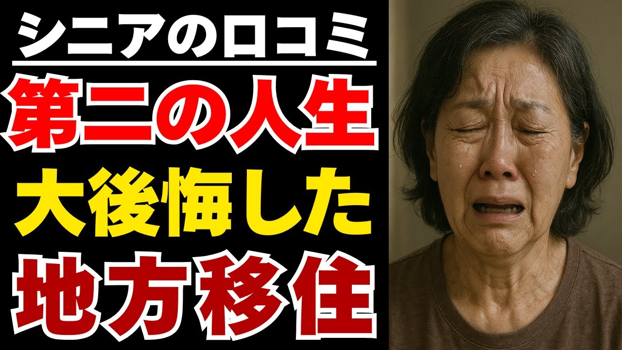 【悲惨な現実】夢見て地方移住したシニアの後悔 シニアの口コミ30選