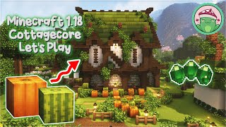 1.18 Cozy Melon and Pumpkin Farm!  Ep. 13  Minecraft 1.18 Let's Play