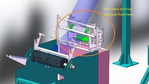 mini flexo printing machine 1 color inline with film blowing machine new