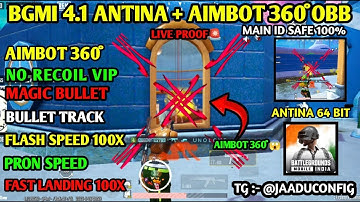 BGMI 4.1 AIMBOT OBB | BGMI 4.1 ANTENNA CONFIG FILE | 4.1 BGMI ANTENNA CONFIG FILE | BGMI AIMBOT FILE