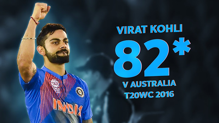 Kohli's unbeaten 82* guides India past Australia | T20WC 2016