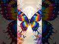 🦋✨ Butterflies Have NO Real Colors?🌈 #butterfly #rainbow #facts #mystery #science