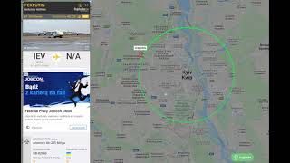 Flightradar trolls russian ocupants by Antonov An-225 Mriya, 11.03.2022