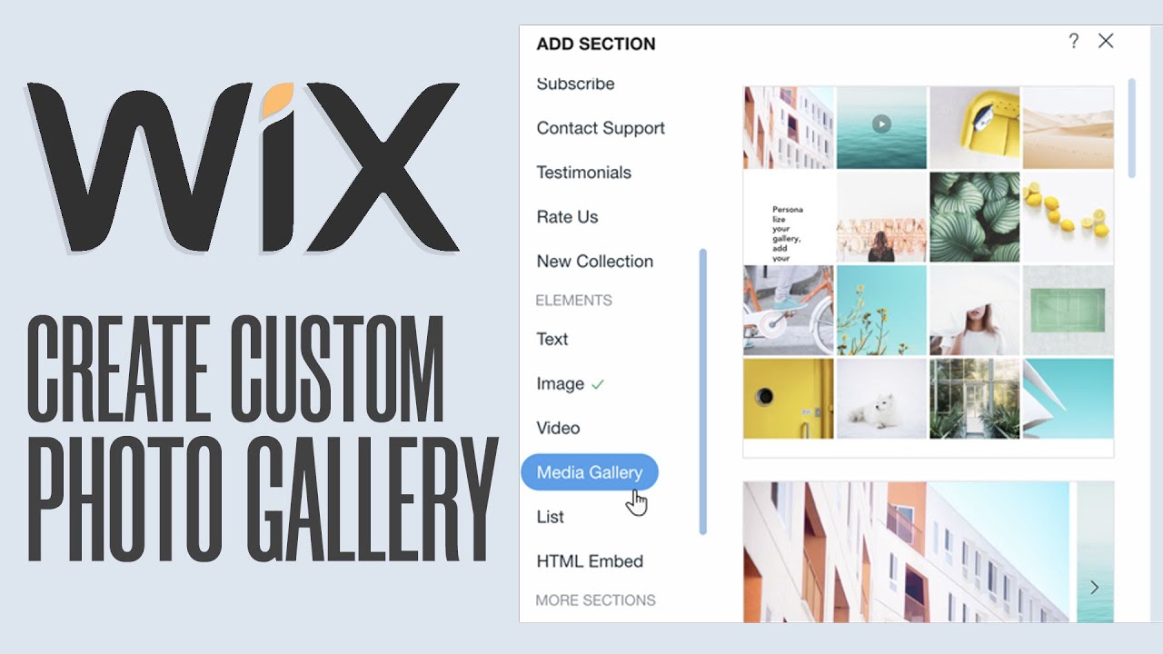 How To Add A Custom Photo Gallery In Wix | Simple (2022)