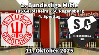 TuS Gerolsheim – SC Regensburg | 2. Bundesliga Mitte Männer | Kegeln Classic 2025\/2026