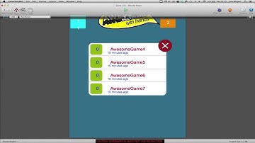 Developing GameSalad Game Server - Video 3 - infinite menu.