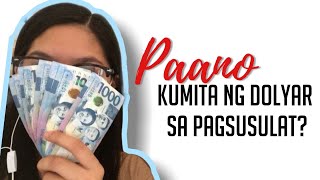PAANO KUMITA NG DOLYAR SA PAGSUSULAT?