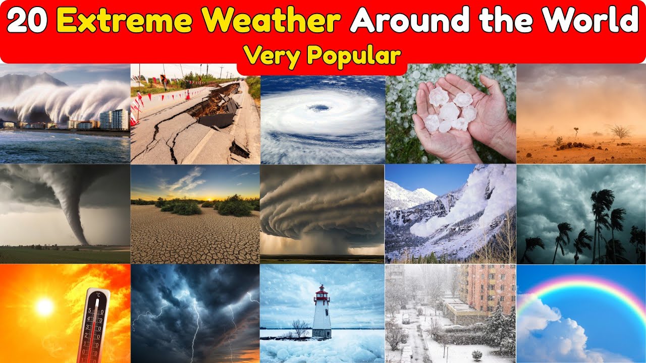 🌪️ Extreme Weather Around the World | 20 Weather Phenomena for Kids ...