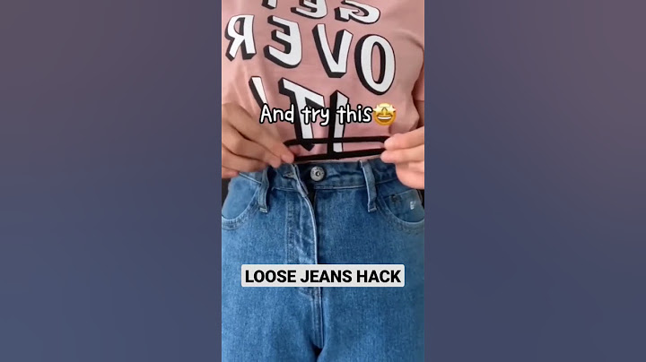 😳 Loose Jeans? Try This Hack To Tighten Waist #shorts