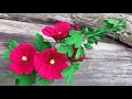 ABC TV | How To Make Hollyhock Mallow Flower With Crepe Paper - Craft Tutorial