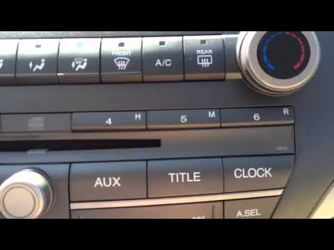 Accord Clock Reset - YouTube