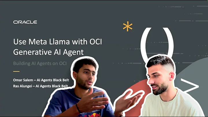 Developer Coaching - How to use Meta Llama with OCI Generative AI Agent