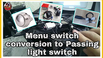 Moto Vlog 21 - Nmax v.2 menu switch conversion to passing light switch
