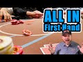 My first time playing poker  vlog day 1