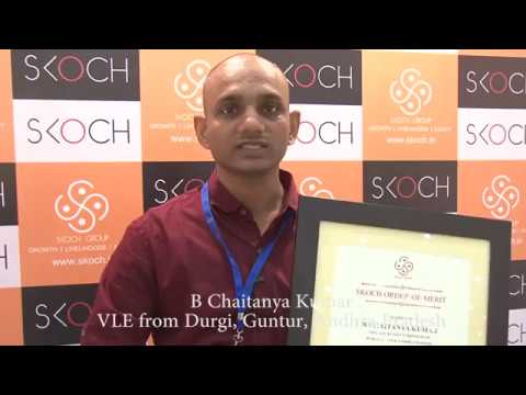 50th SKOCH Summit Media Interview 2 -VLE B Chaitanya Kumar