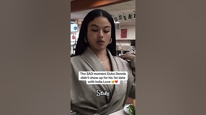 The SAD moment Duke Dennis didn’t show up for his 1st date with India Love 🥺 #dukedennis