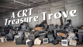A warehouse full of over 1000 CRT televisions, and they're all for sale!