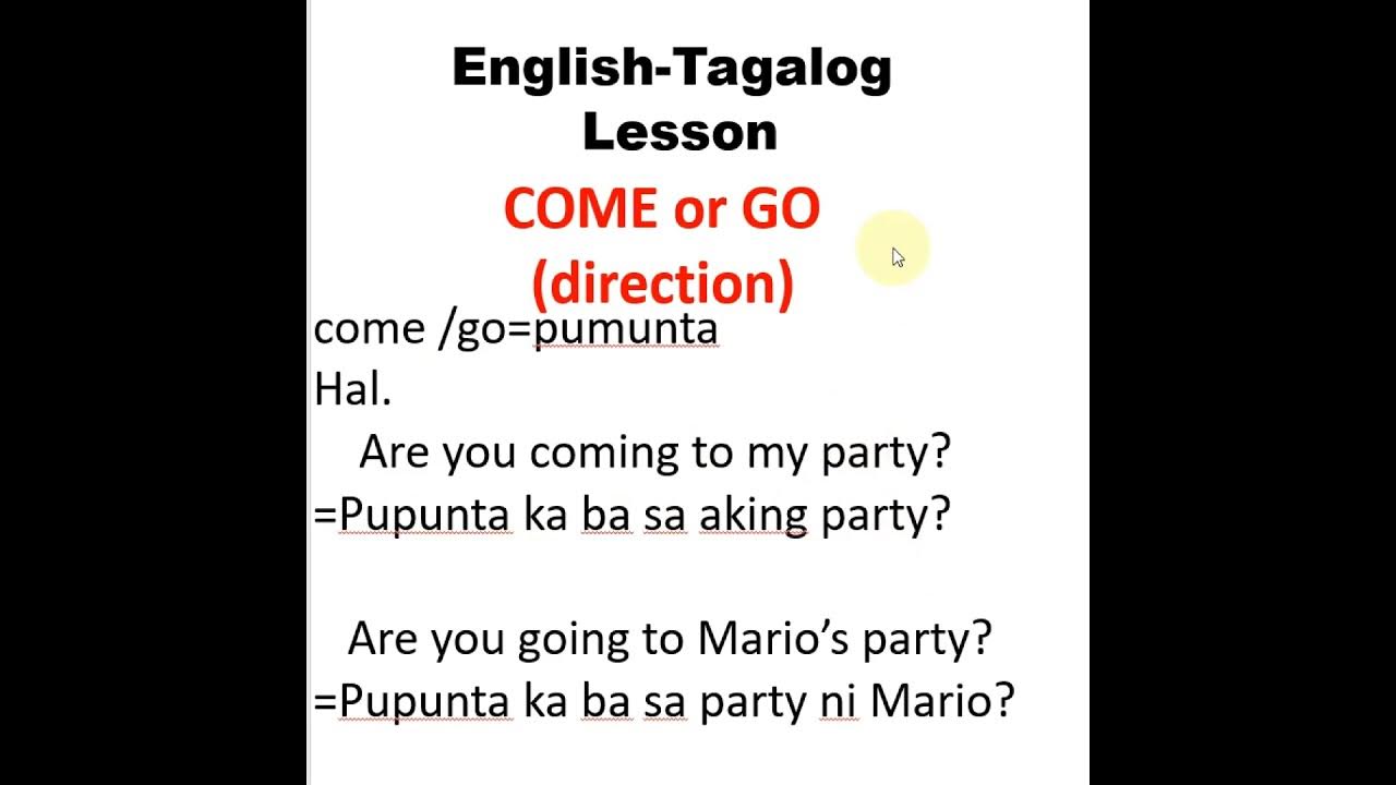 homework meaning sa tagalog