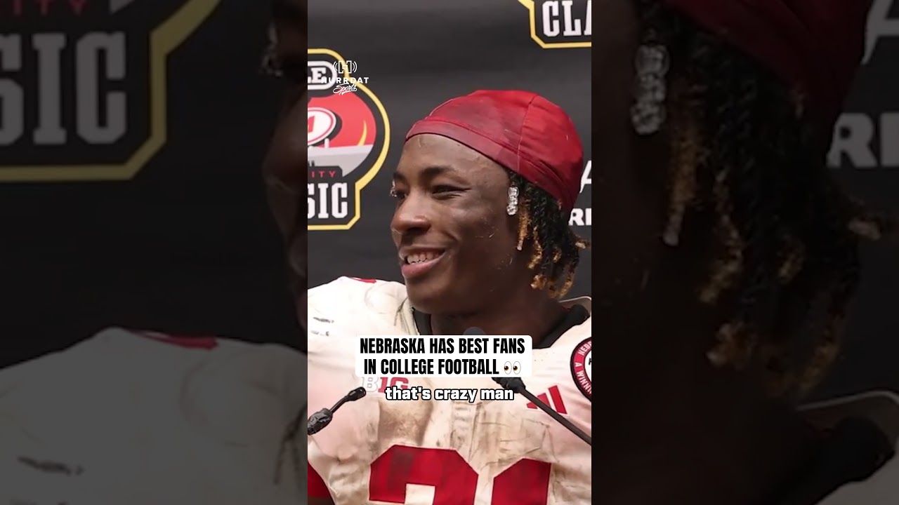 Emmett Johnson says Nebraska has the best fans in college football. 