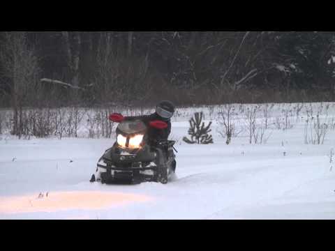 Tundra Xtreme 600 E-tec. Димон осваивает снегоход.