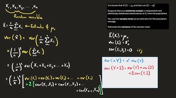 Finding the variance of the sample mean