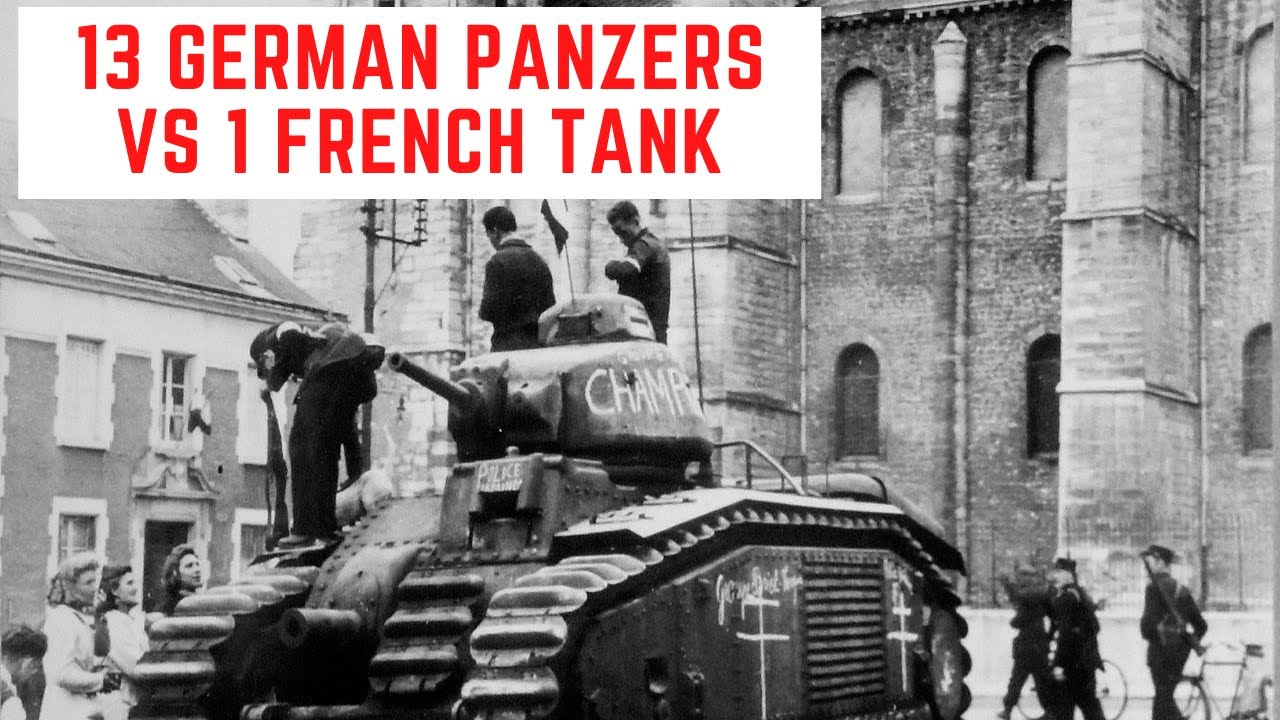 13 German Panzers Vs 1 French Tank Billotte S Rampage At Stonne Youtube