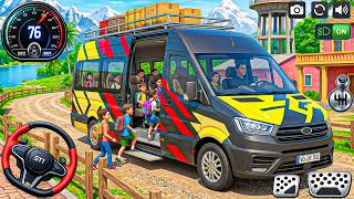 Van Game Simulator 2026 3D: Realistic village school van pick drop service - android gameplay screenshot 1