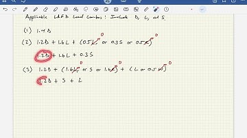 Structural Analysis - Video 41:  LRFD Load Combinations Example (Ref. ASCE 7-22)