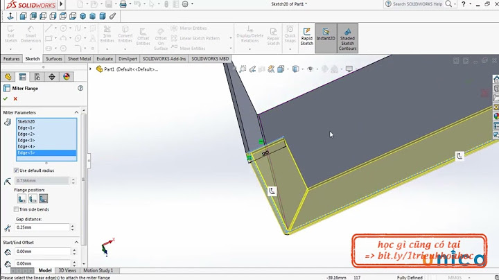 Bài tập thiết kế kim loại tấm trong solidworks năm 2024