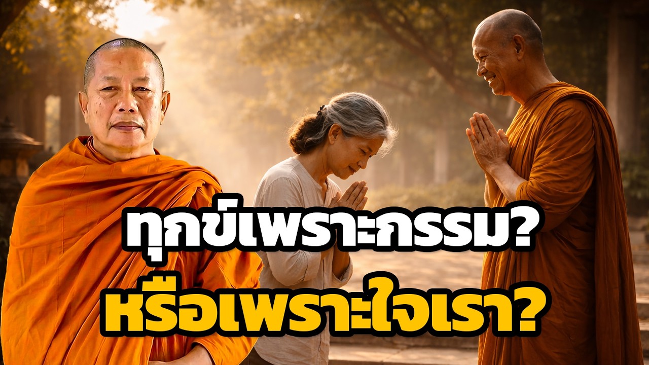 ทุกข์เพราะกรรม..หรือเพราะความคิดเรา ธรรมะคลายทุกข์ พระมหาบุญช่วย ปัญญาวชิโร