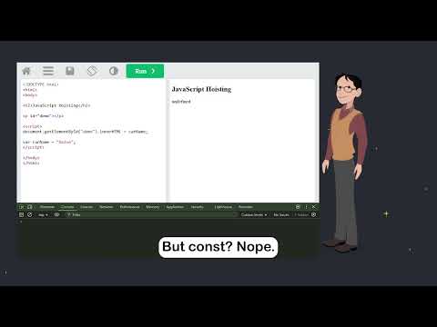 JavaScript const Part 5 Hoisting const w3schools javascript programming