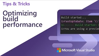 Optimizing msbuild (C#/.NET/C++) build performance with Visual Studio 2022  - YouTube