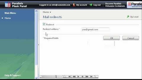 Creating mail forward (redirect) in plesk